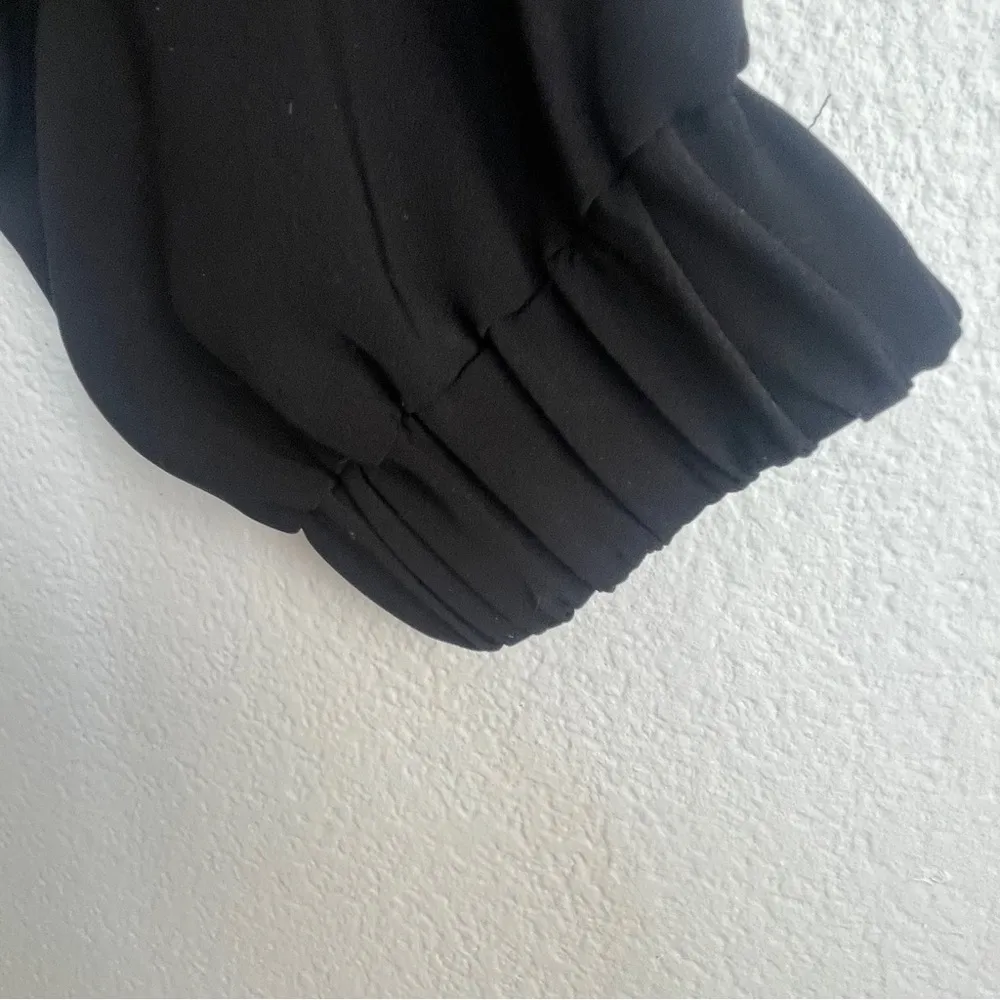 JENNIFER LOPEZ elastic waist & ankle cuff black high rise dress pants jogger - Image 5