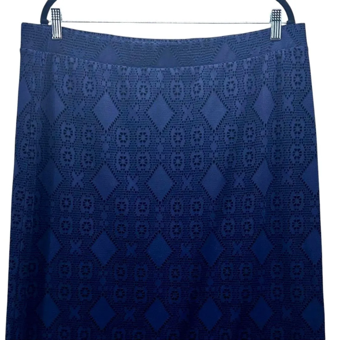 Susan Graver Maxi Skirt‎ Blue XL - Image 3