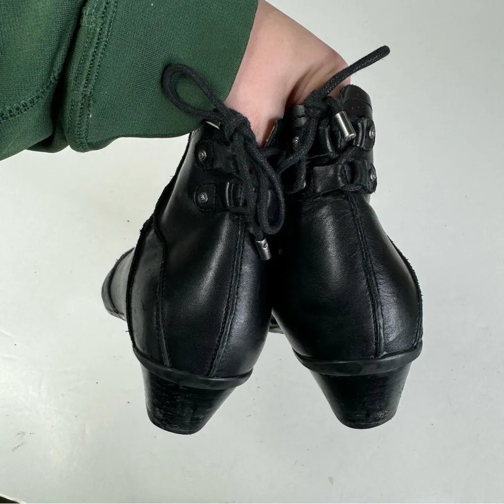 Aetrex Samantha Black Leather Ankle Boot Size 7.5 - Image 6