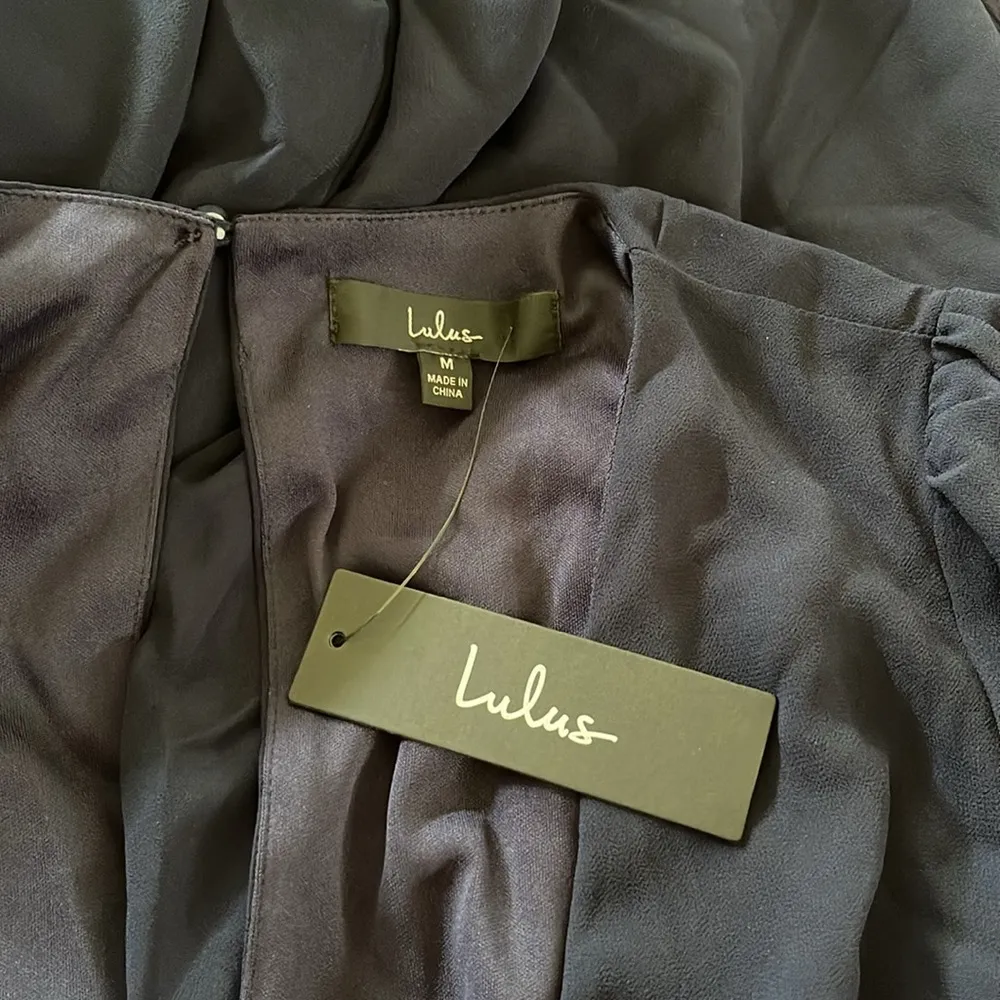 Lulu's All My Life Long Sleeve Maxi Dress w/ Slit - Navy Blue - M - Image 7