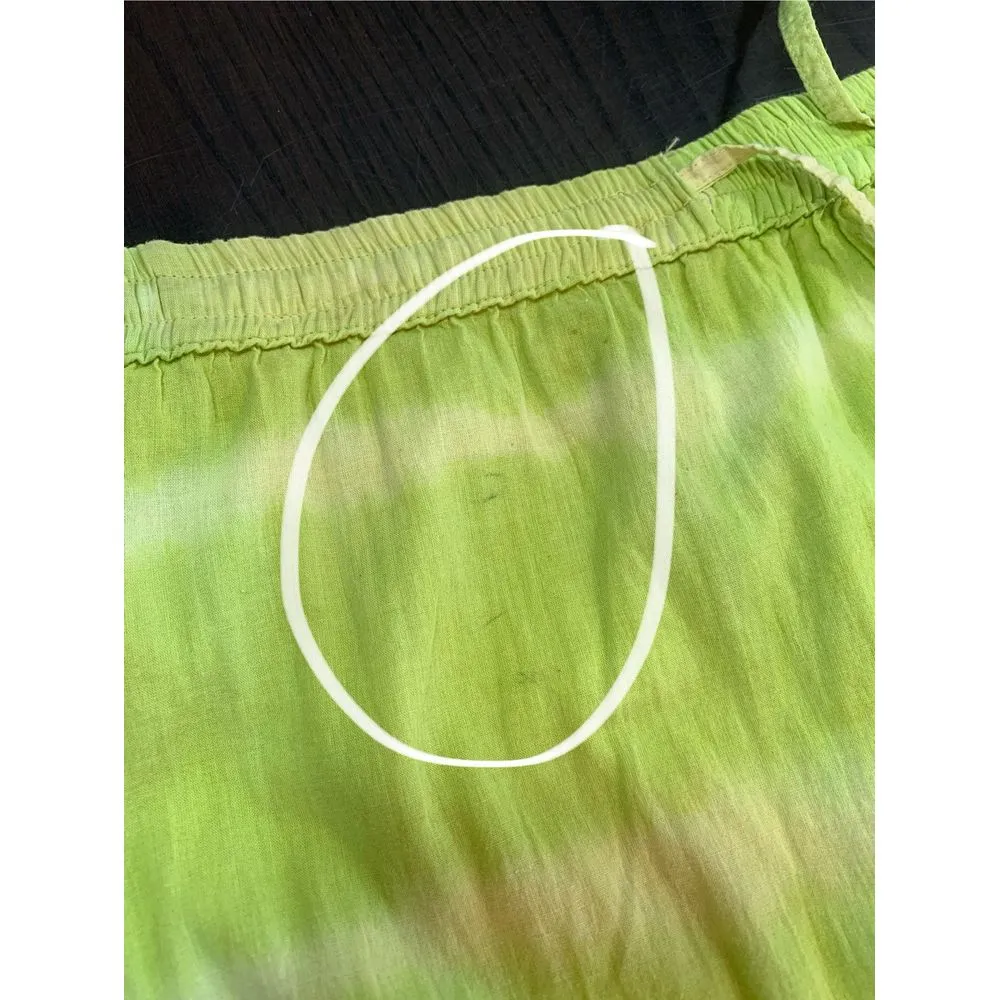 Boho Hippie Bohemian Maxi Long Skirt‎ OS Tiered Pull On Broomstick Embroidered Yellow Size undefined - Image 11