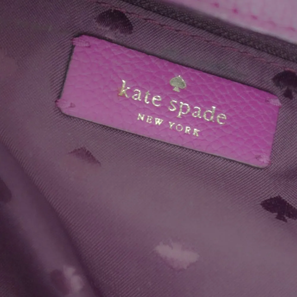 Kate Spade New York Purple Pebbled leather Shoulder Bag - Image 2
