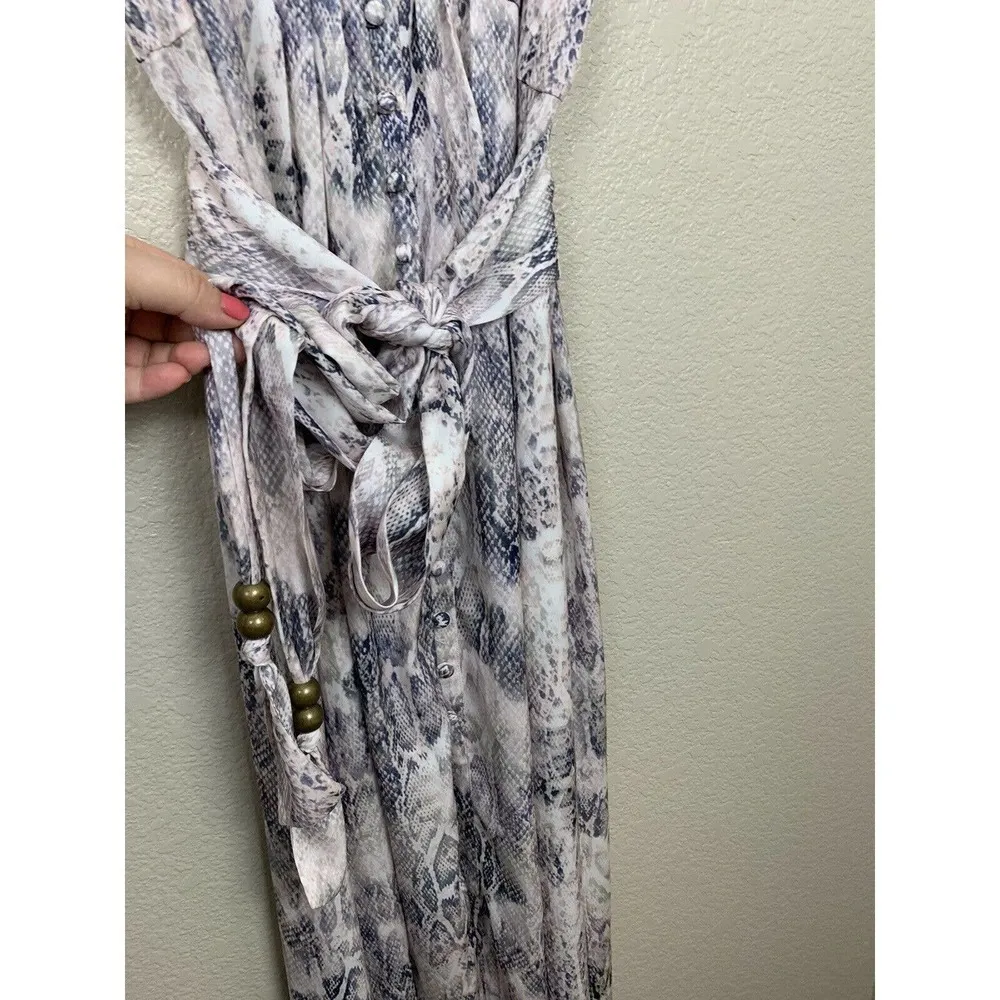 Plush Jennifer Kim Silky Snakeskin Lounge Dress - Image 5