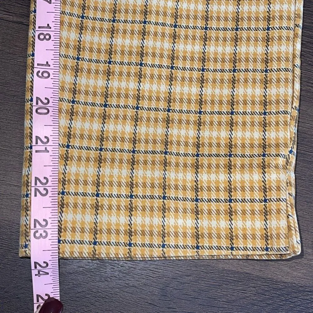 LIVERPOOL Los‎ Angeles KELSEY KNIT CROPPED TROUSER WOMEN'S Size 0 YELLOW PLAID - Image 11