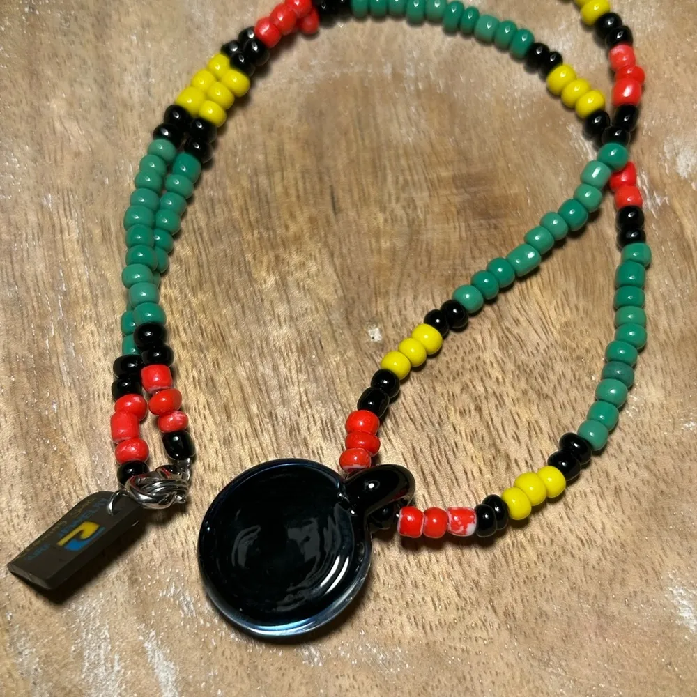 Charming Shark Beaded Glass Pendant Surf Necklace - Image 12