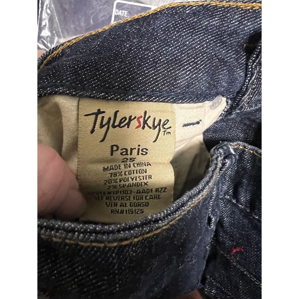 Tyler Skye‎ Shorts Women's Size 25 Blue London Straight Cut Offs BLS - Image 7