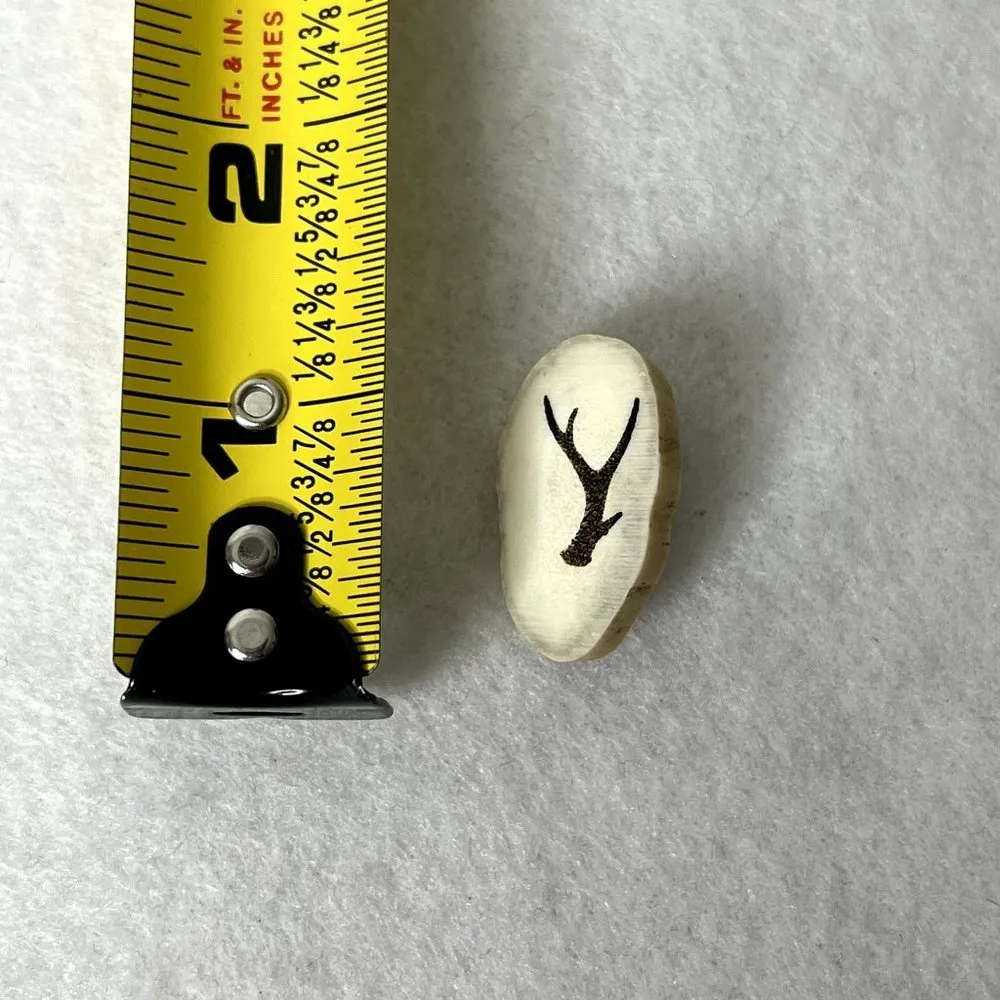 Real Deer Antler Engraved Pin - Image 4