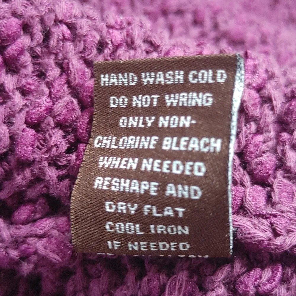 Adrienne Vittadini Purple Boucle Sweater Vest - Image 6