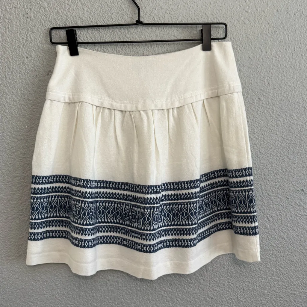 Madewell Embroidered Skyline Cabana Jacquard Skirt Size 0 EUC - Image 3