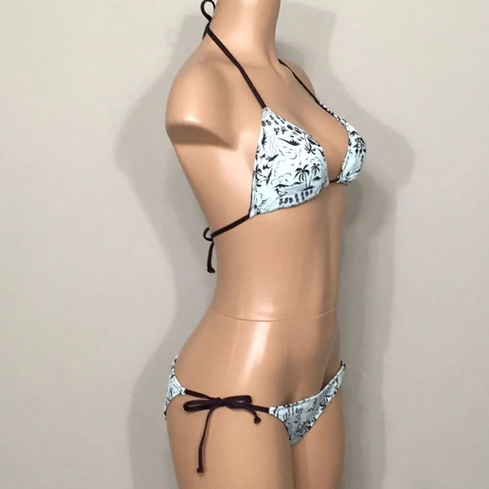 Hobie reversible Island Motif string bikini. NWT - Image 4