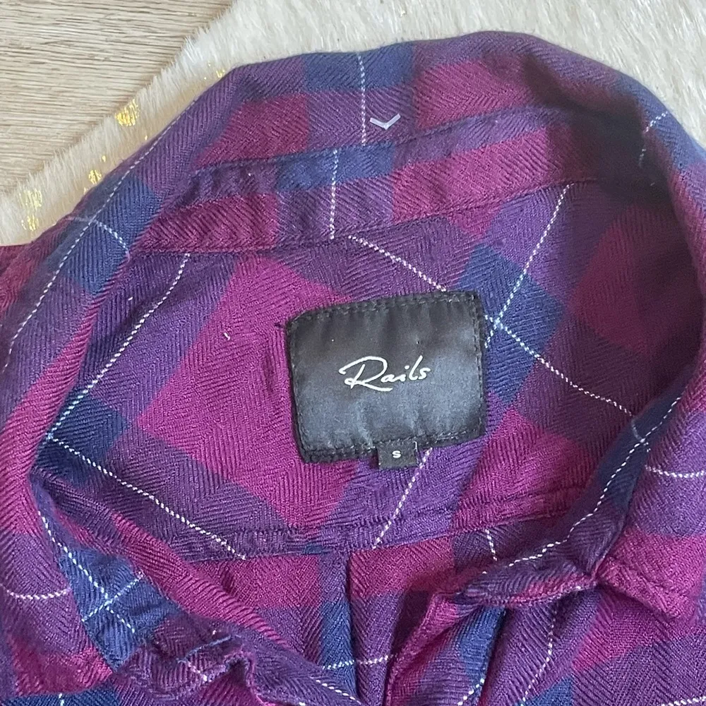 Rails hunter plaid flannel merlot and navy - Image 3