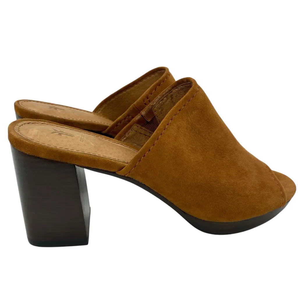 Frye Blake Mule Suede Leather Open Toe Sandals - Image 7