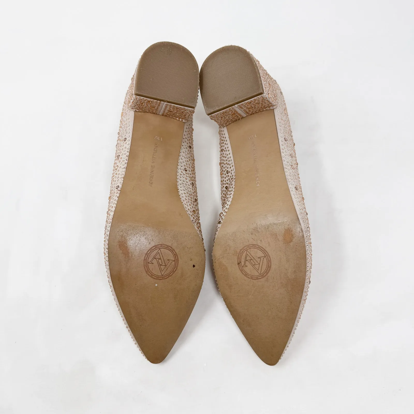 [Adrienne Vittadini] Fiona Crystal Sequined Pointed Toe Block Heel Pumps Sz 11M - Image 11