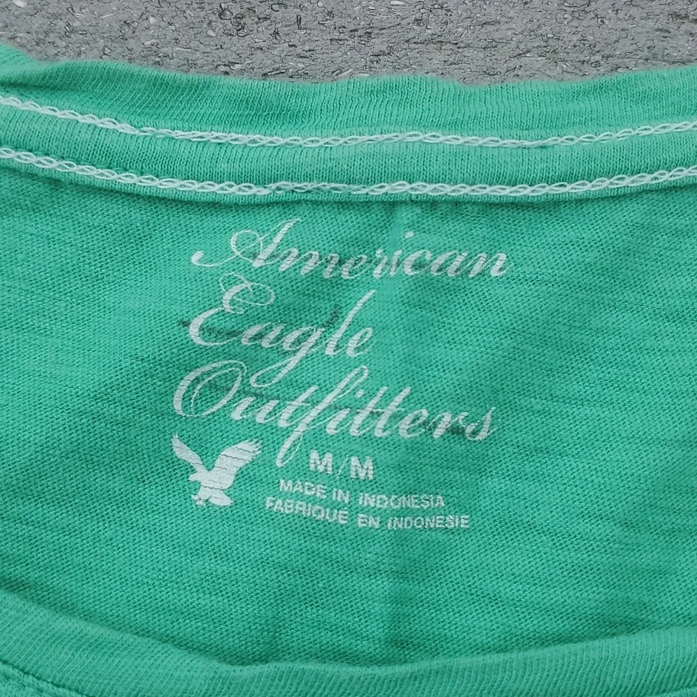 American Eagle Feeling Lucky Tonight Y2K Shirt Sleeve Graphic Tee - Image 3