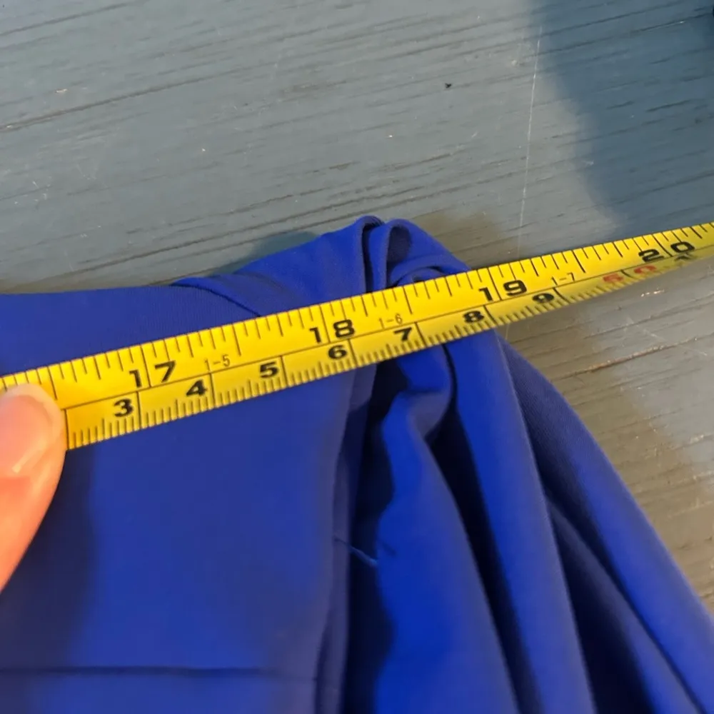 Chiara Boni La Petite Robe| Cobalt Blue One Shoulder Cocktail Dress, Size 46 - Image 6