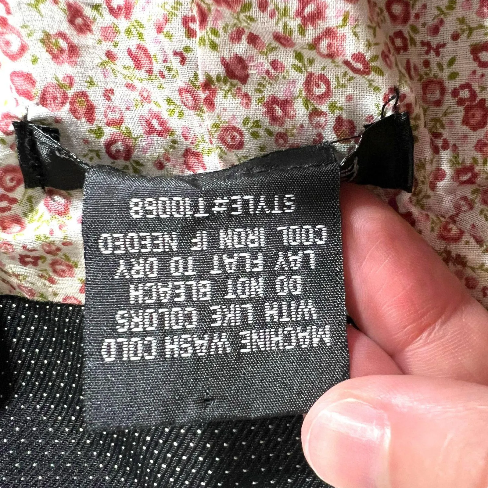 Y2K Stooshy Womens Blazer Suit Jacket Short Sleeve Tie Closure Polka Dot XL Black - Image 7