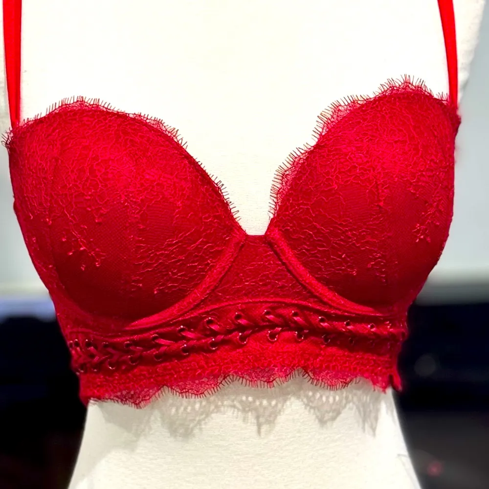 Victoria’s Secret Very Sexy Wine Lace Multi-Way/Multiposition Padded Pus… - Image 2