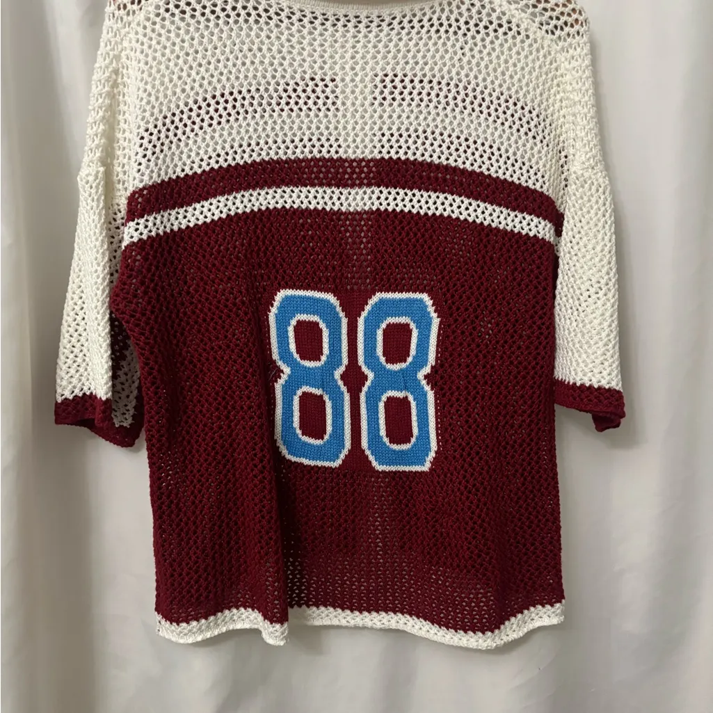 Red and White Crochet blouse - Image 5