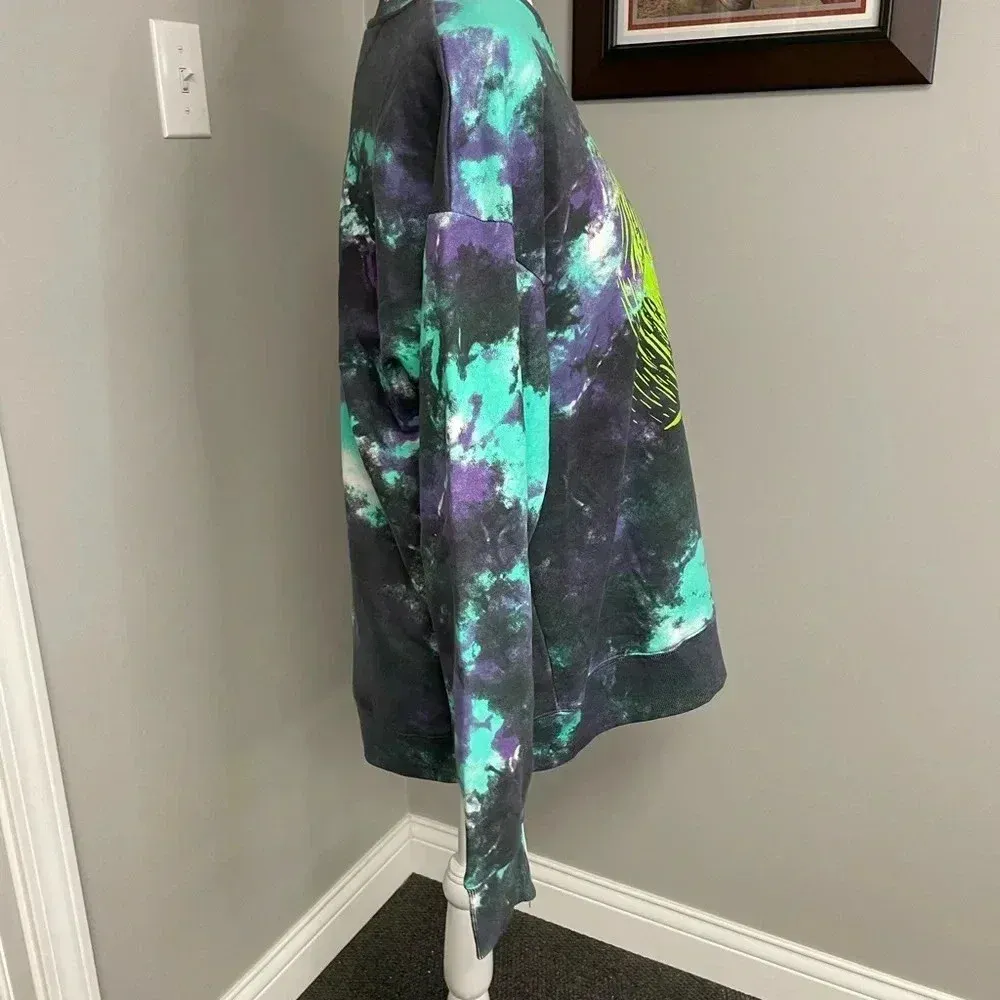 Disney Tim Burtons The Nightmare Before Christmas Tie Dye Sweatshirt Size Medium - Image 3