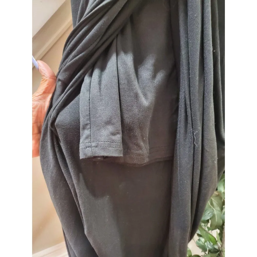 Lulu’s Women's Black Solid Polyester Scenic Drive Midi Skirt Size X - Image 6