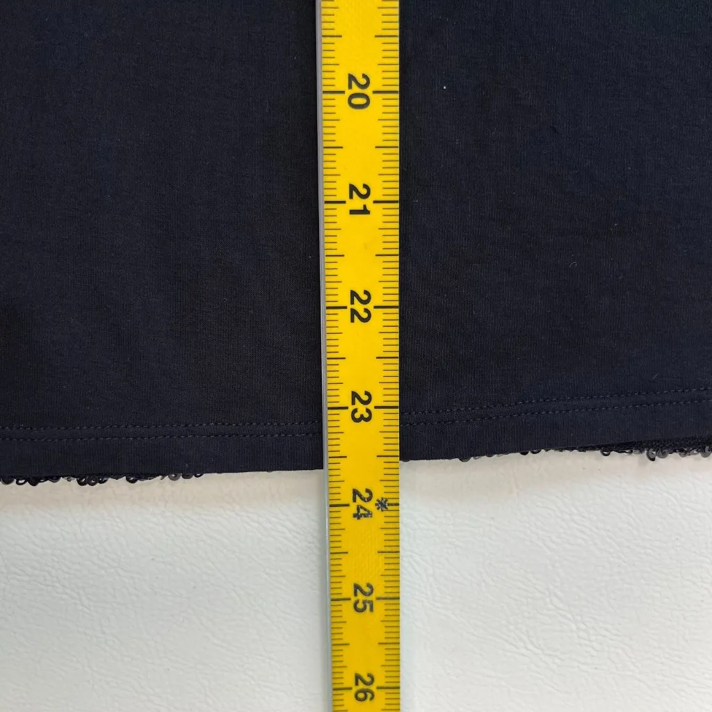 NWOT Mint Velvet Black Sequins Top Stretch Short - Image 11