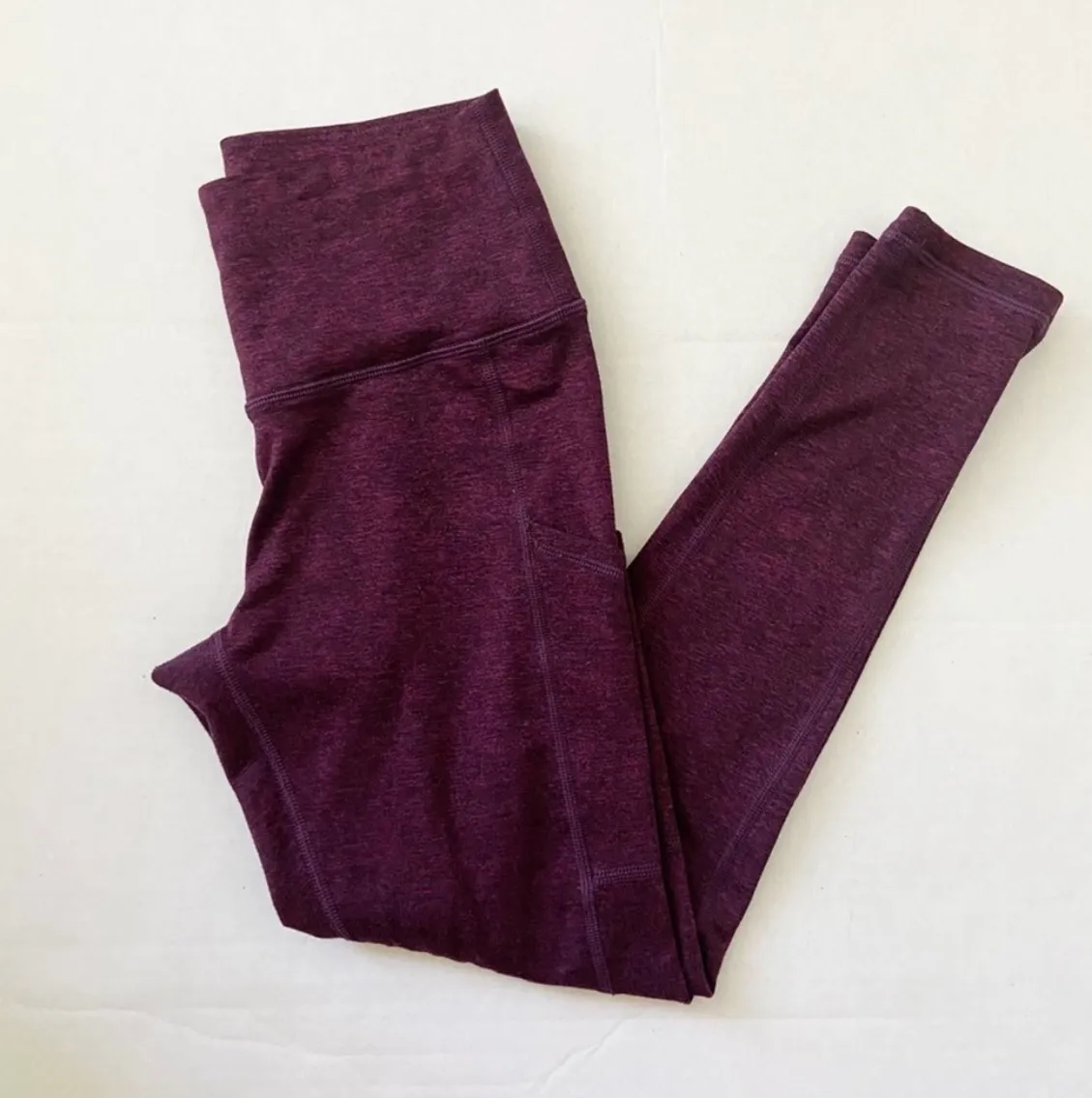 Play Pocket High Waisted Legging Deep Plum - Image 2