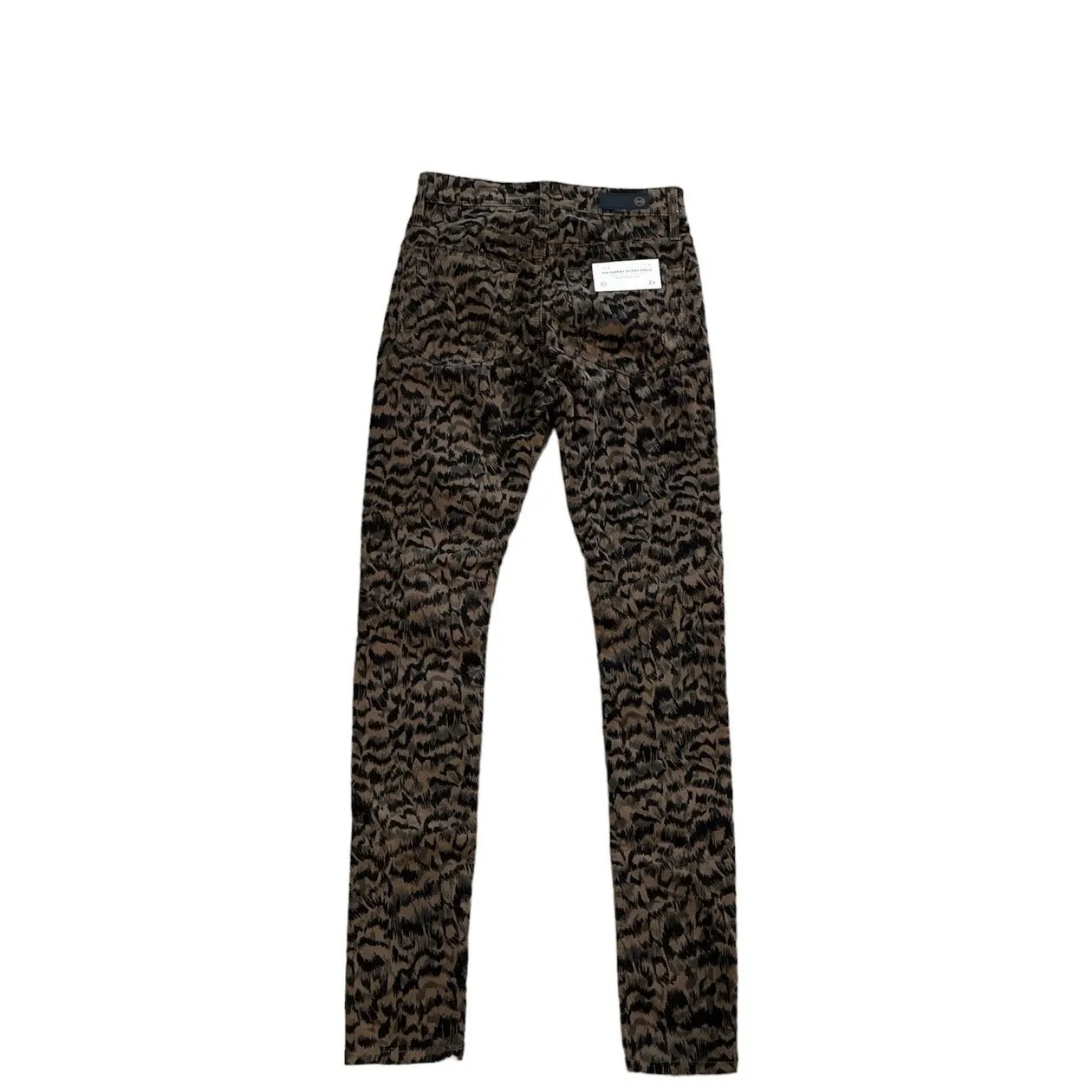 AG The Farrah Skinny Ankle High Rise Women Size 24 Leopard Print Corduroy NWT - Image 4