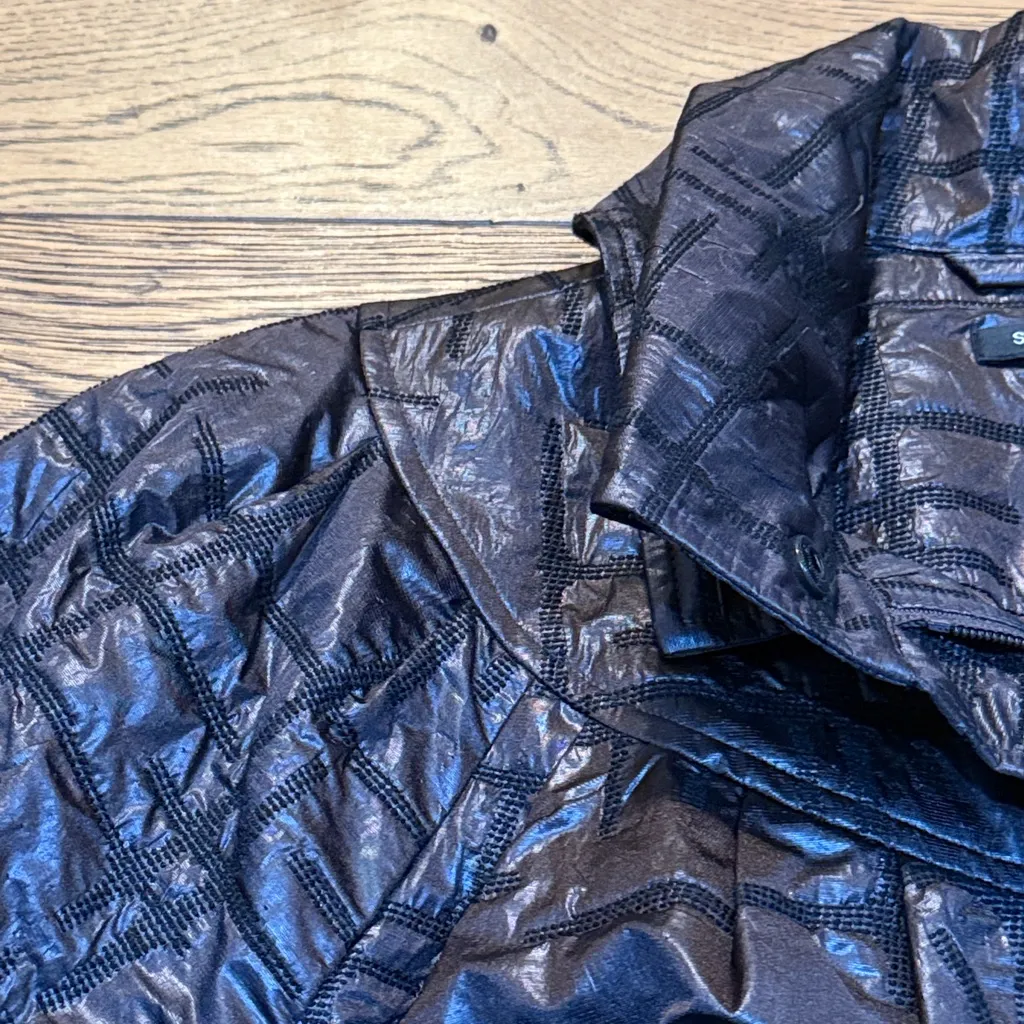 Samuel Dong Quoted Parka Dress/Coat Brown Size L - Image 4