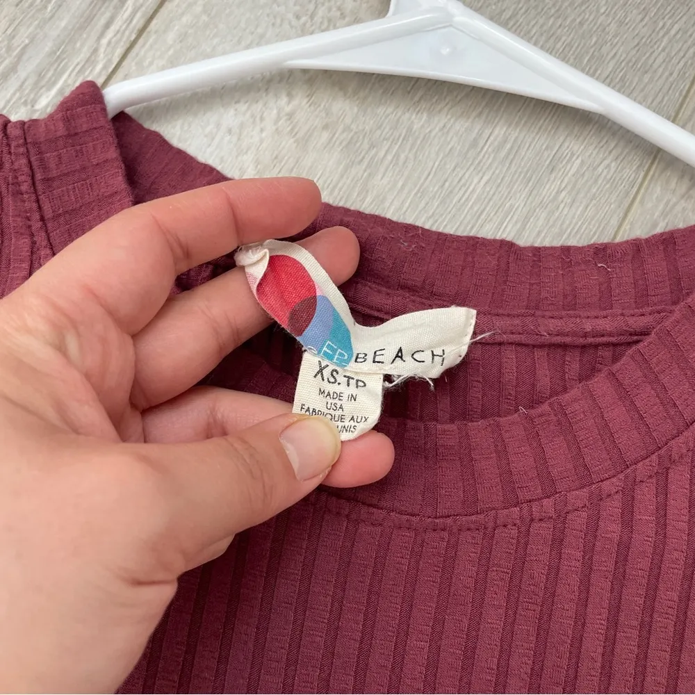 Free People Dress simone tee midi womens Red (xsmall) beach bodycon - Image 2