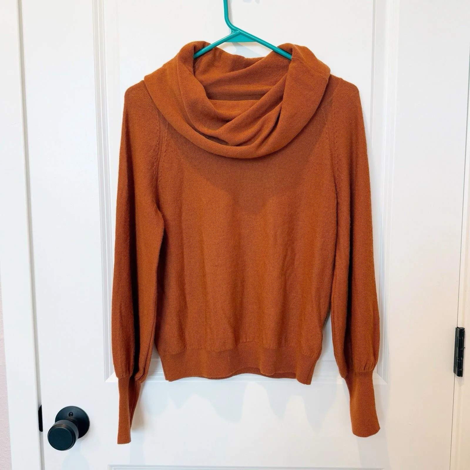 Anthropologie Womens Cowl Neck Wool Fall Sweater Size XSmall Lightweight Autumn - Image 2