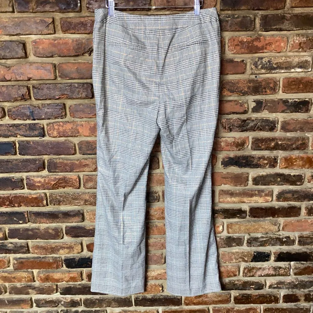 Chico's Black White Gold Metallic Trouser Dress Pants Women's Size 1 US 8 - Image 5