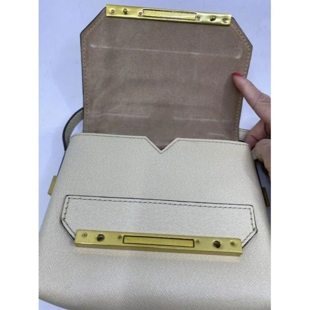 jcrew beige leather cross body bag - Image 5