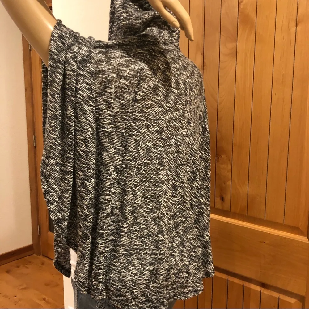 Hooded Knit Sleeveless Poncho | Sweater - Image 4