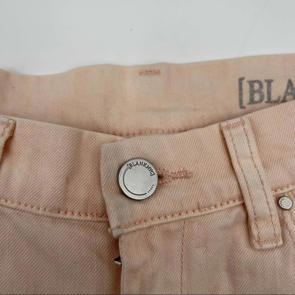 NWOT Blank NYC Destroyed Boyfriend Jeans Ditz Blush Pink Distressed Rips Size 24 - Image 8