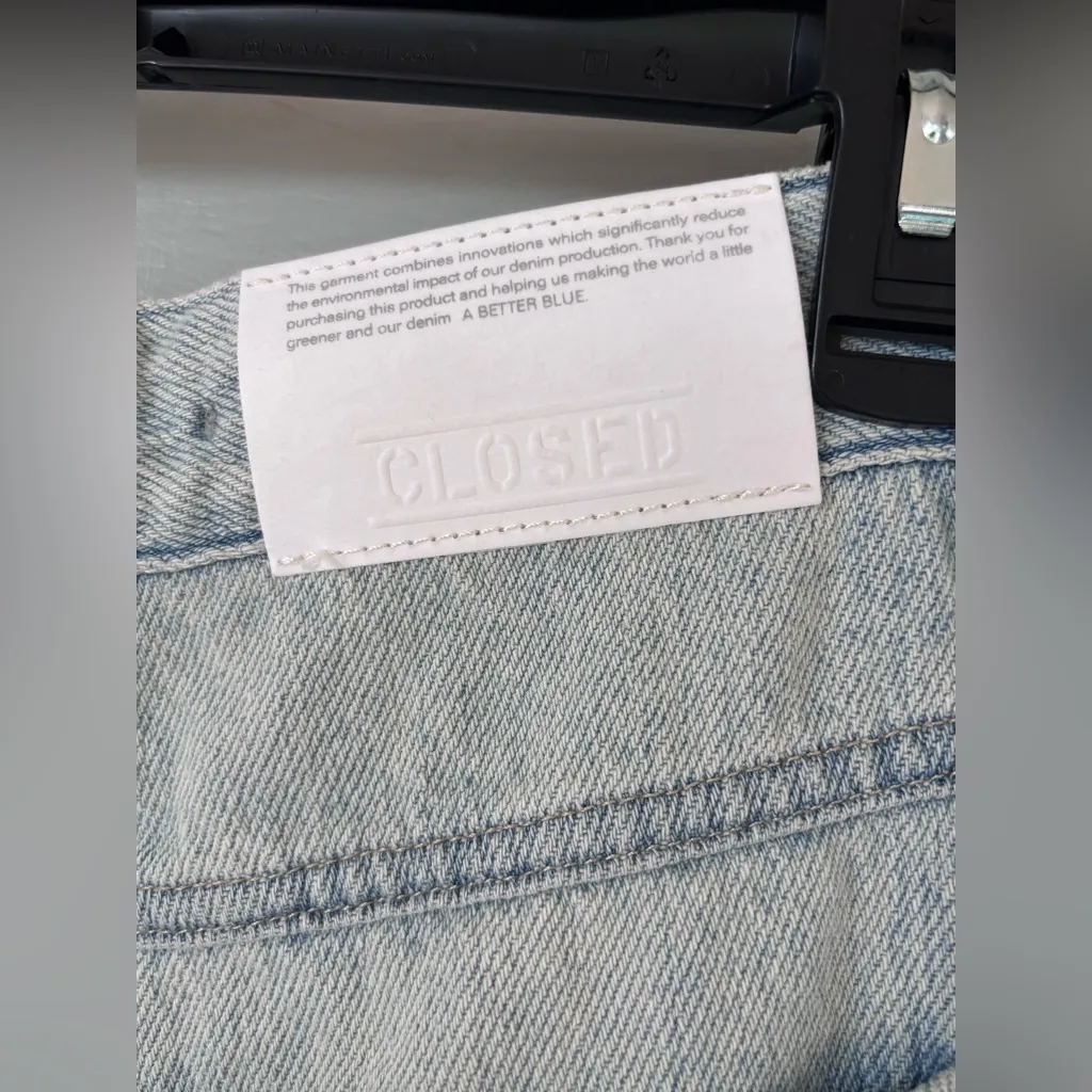 CLOSED Pedal Pusher Jeans Womens 28 Light Blue Stretch Denim Made In Italy High - Image 13