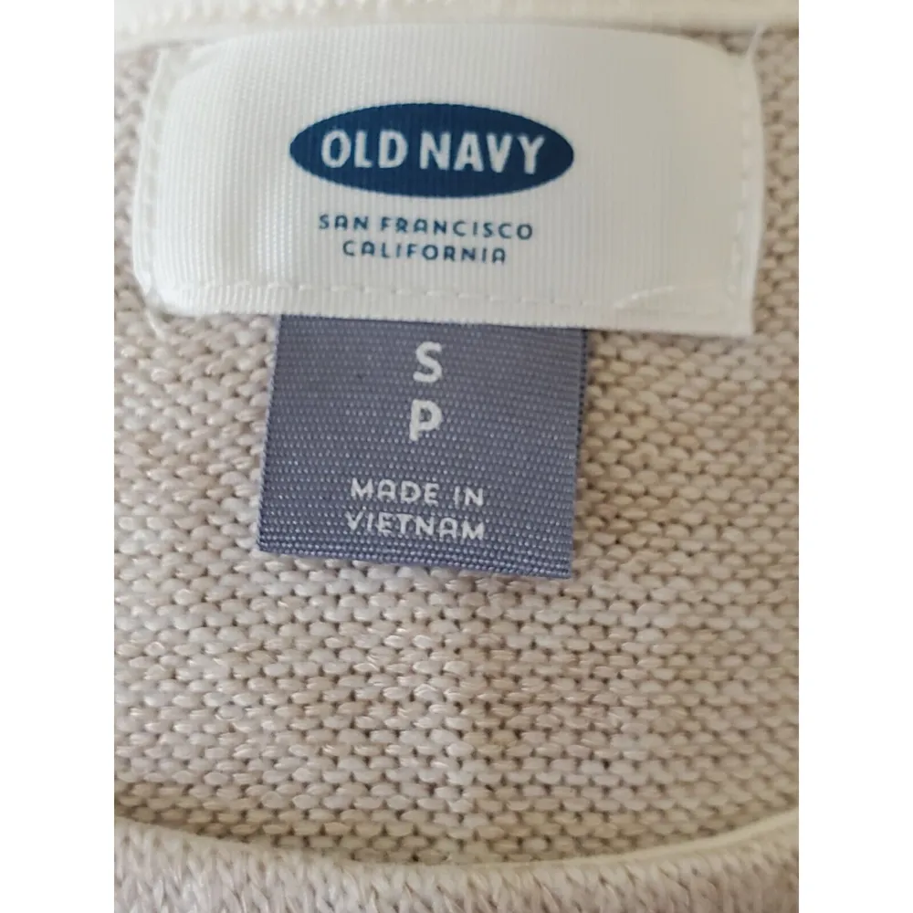 Old Navy Tank Top Sleeveless Women's Size S‎ Oatmeal Drape Cream Shirt Bl… - Image 3