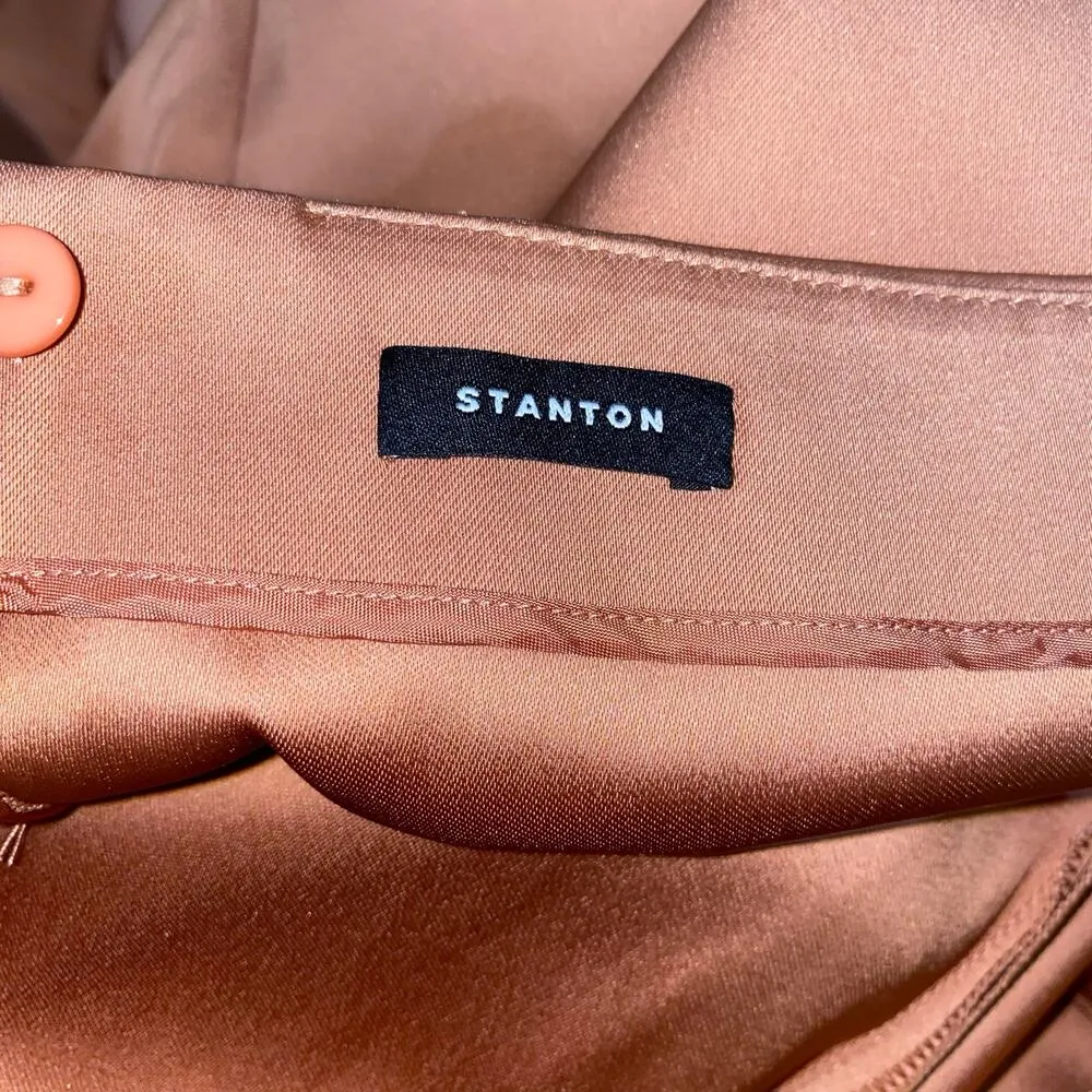 Lafayette 148 New York Stanton Bi-Stretch Sateen Mauve Ankle Trouser Pants Sz 14 - Image 5