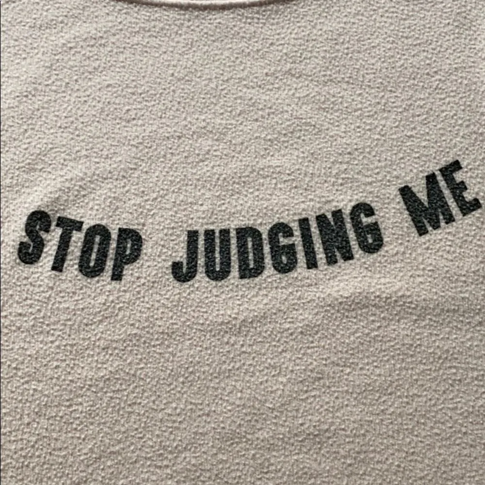 WILDFOX Womens Pink Pulllover Stop Judging Me Baggy Beach Jumper XS - Image 3