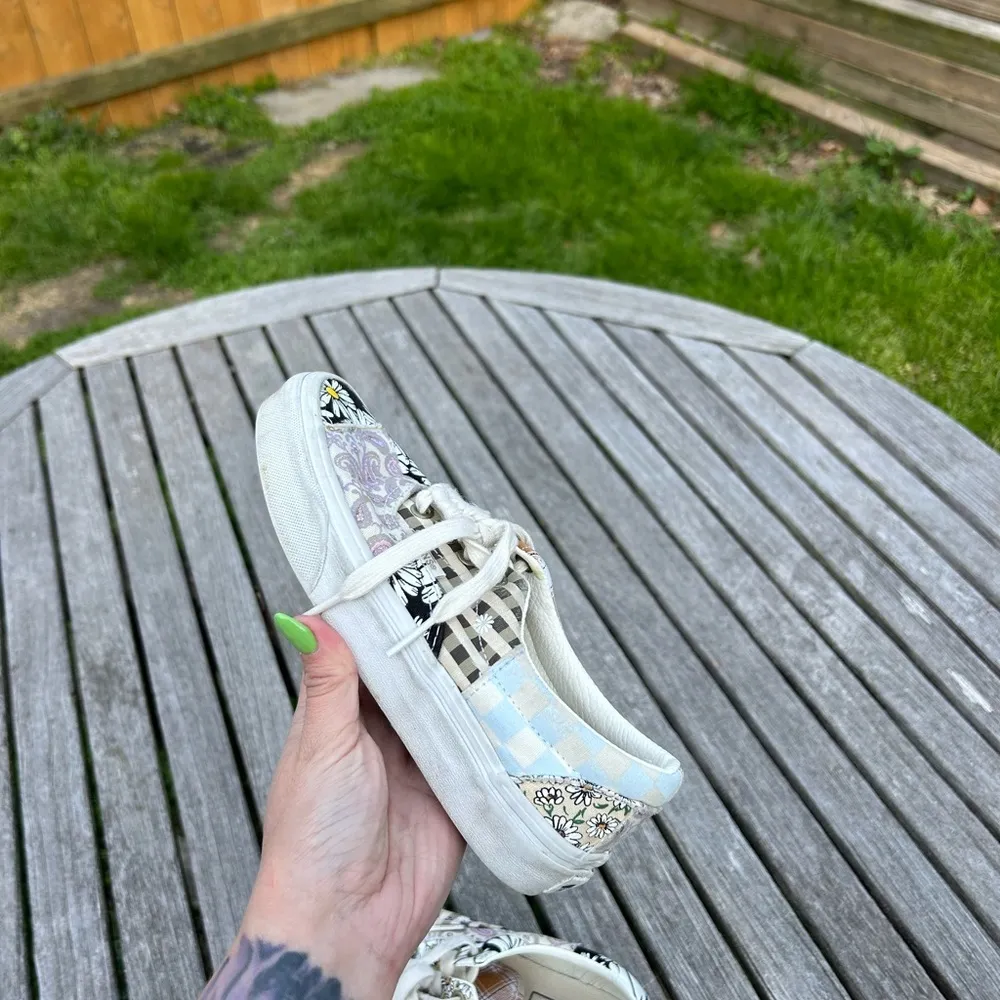 Vans MEADOW PATCHWORK ERA SHOES Size woman’s 5.0‎ floral checkers spring summer - Image 5