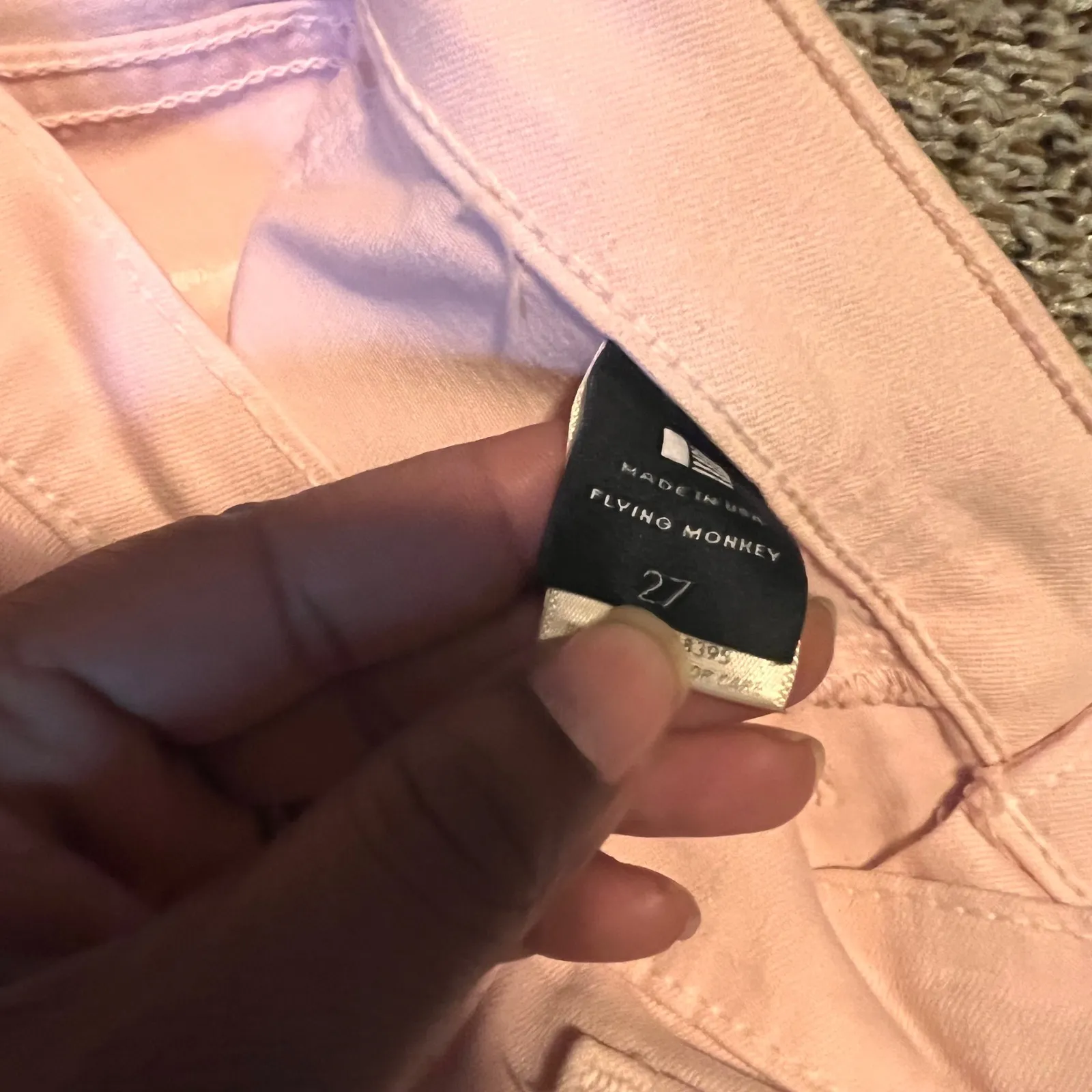 FLYING MONKEY Women Pink Skinny Jeans Size 27 Made in USA‎ Casual Wear - Image 4