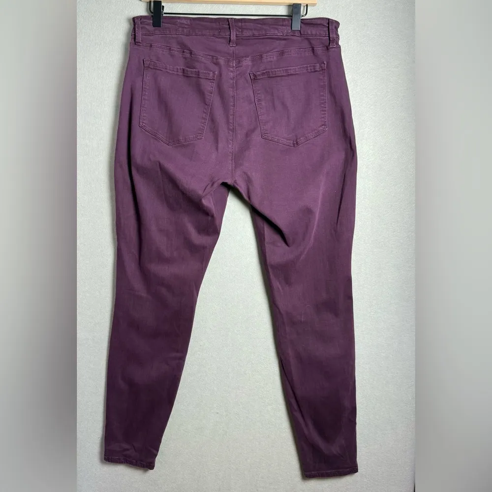 Pistola Hannah Cargo Skinny Pant Women's Dark Purple Stretch Fabric Mid-Rise 32 - Image 2