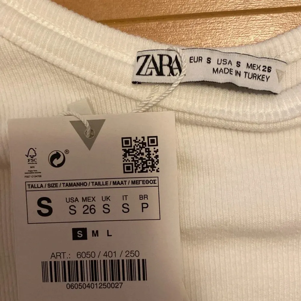 Zara White ruffle bodysuit NWT - Image 8