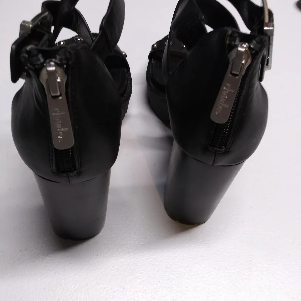 Charles by Charles David Vanden Studded Heeled Sandals Moto Size 8 - Image 7