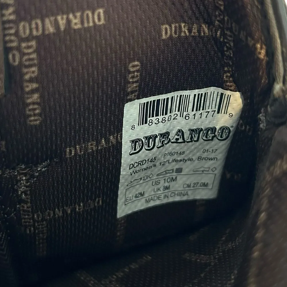 Durango Women’s 10 Accessorized Western‎ Cowgirl Boots Brown Bling Nashville New - Image 5