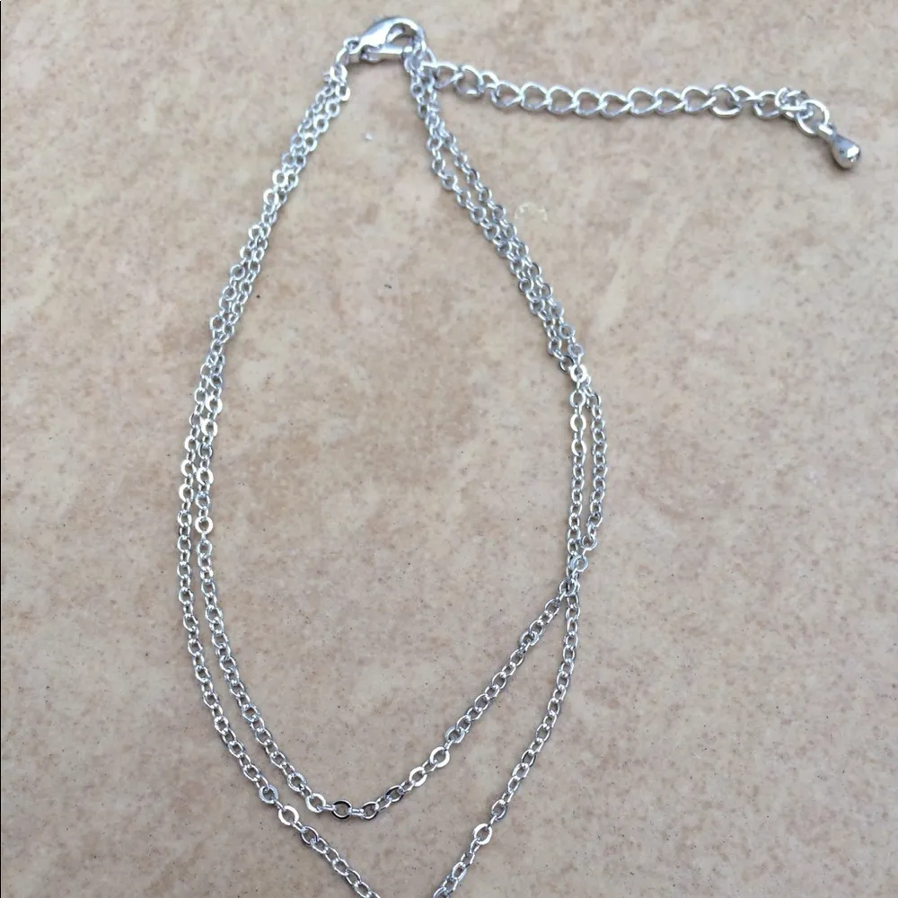 Silver Tone Green Enamel Frog Charm Anklet Ankle - Image 2