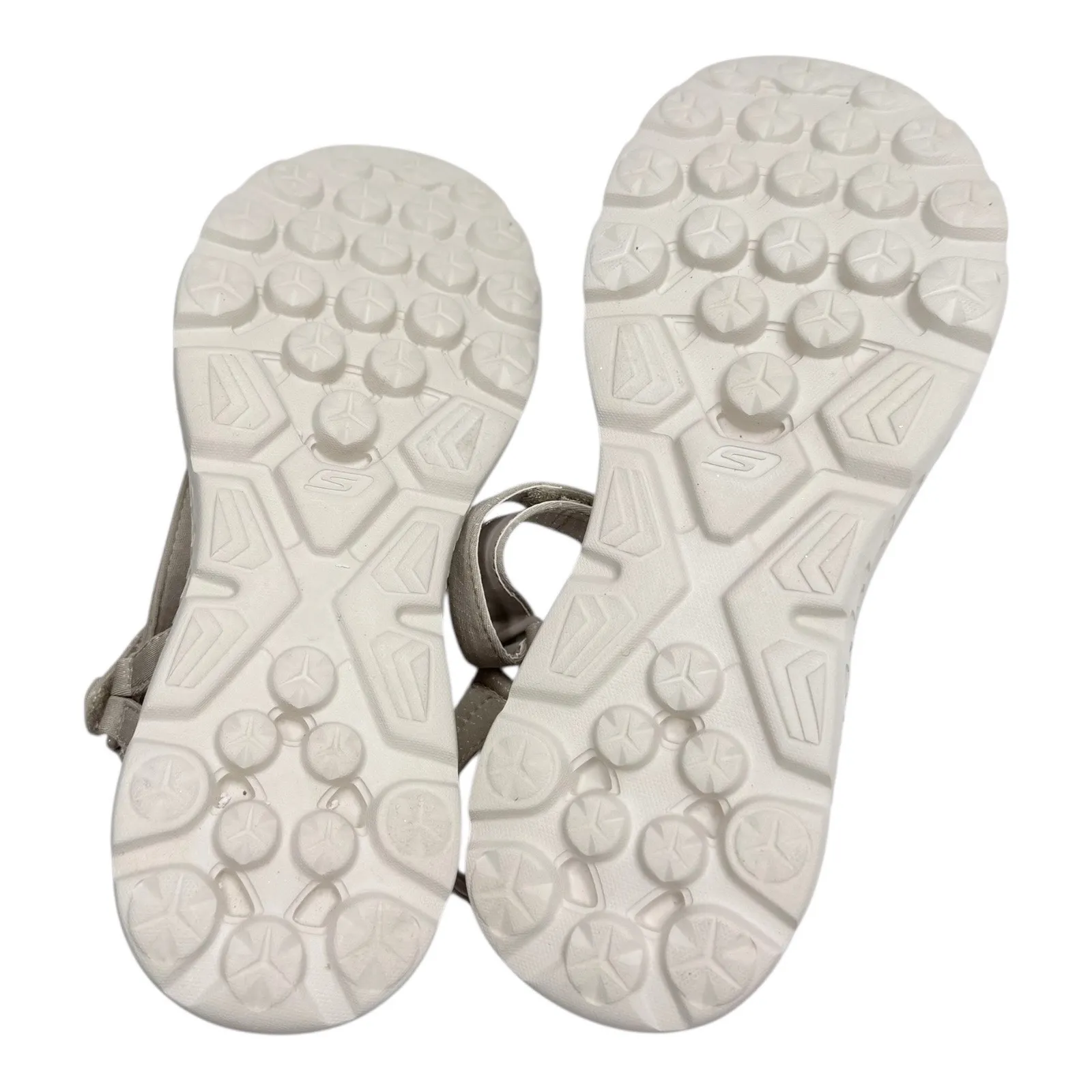 Skechers Women's Sandals Goga Max Gen 5 Comfort Shoe Lightweight Size 10 Beige - Image 6