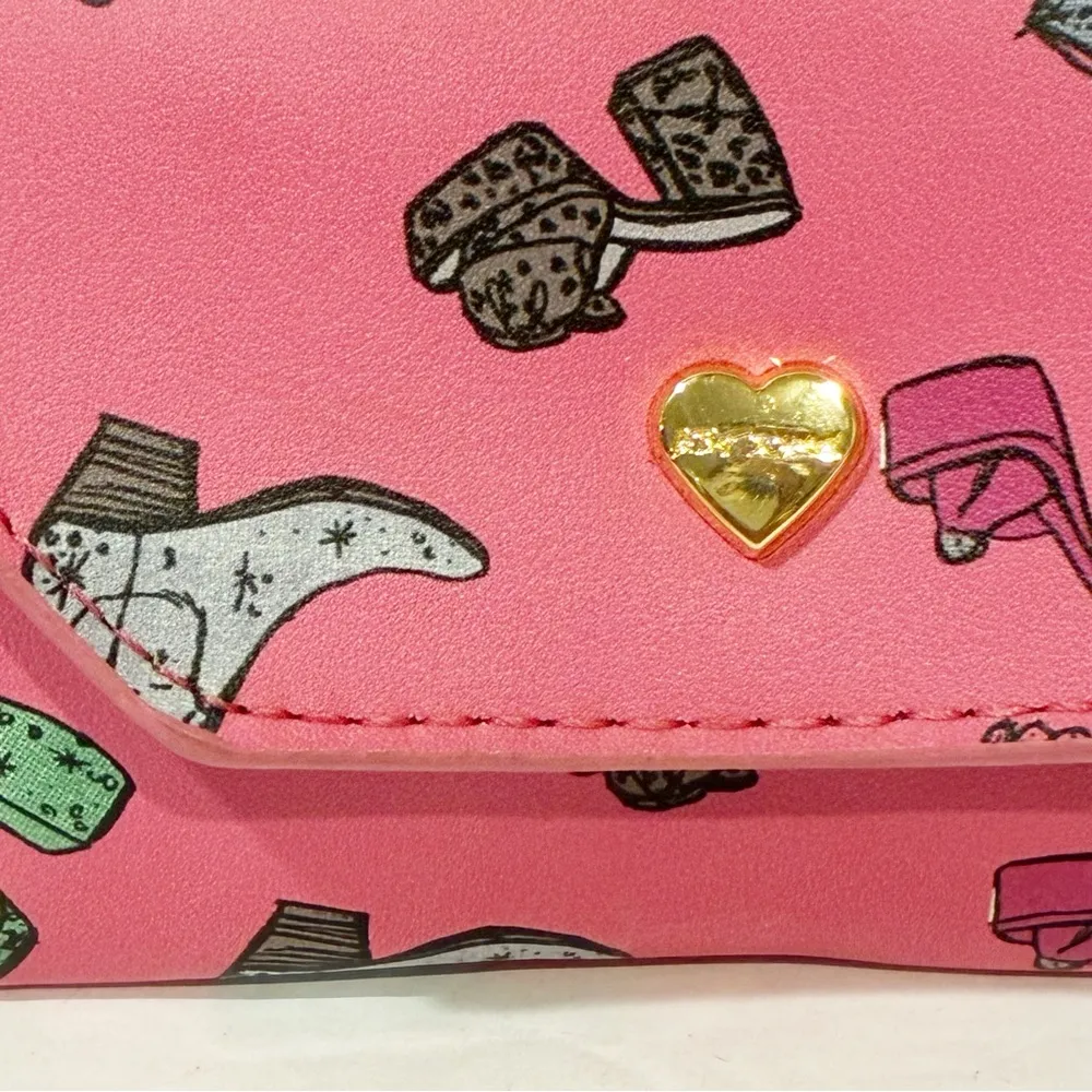 BETSEY JOHNSON “PINK SHOES”  BY BETSEY Western Cowboy WRISTLET WALLET 2024 - Image 2