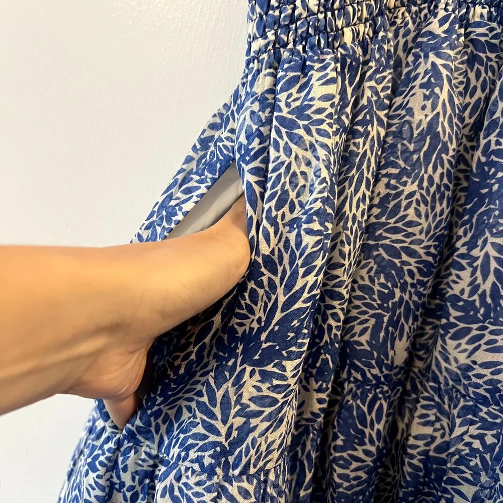 Amanda Uprichard Adelene Midi Dress in Chalet Size S blue white SW - Image 11