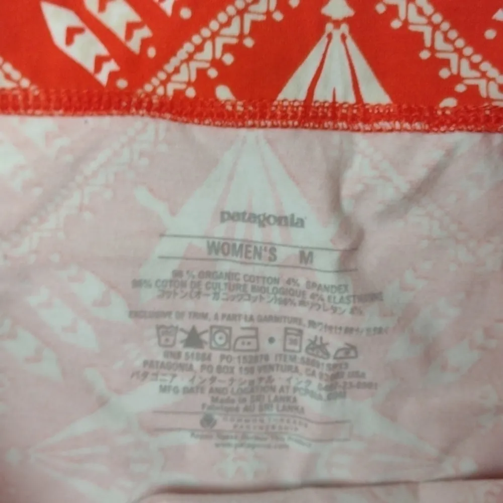 Patagonia orange white skirt size medium - Image 2