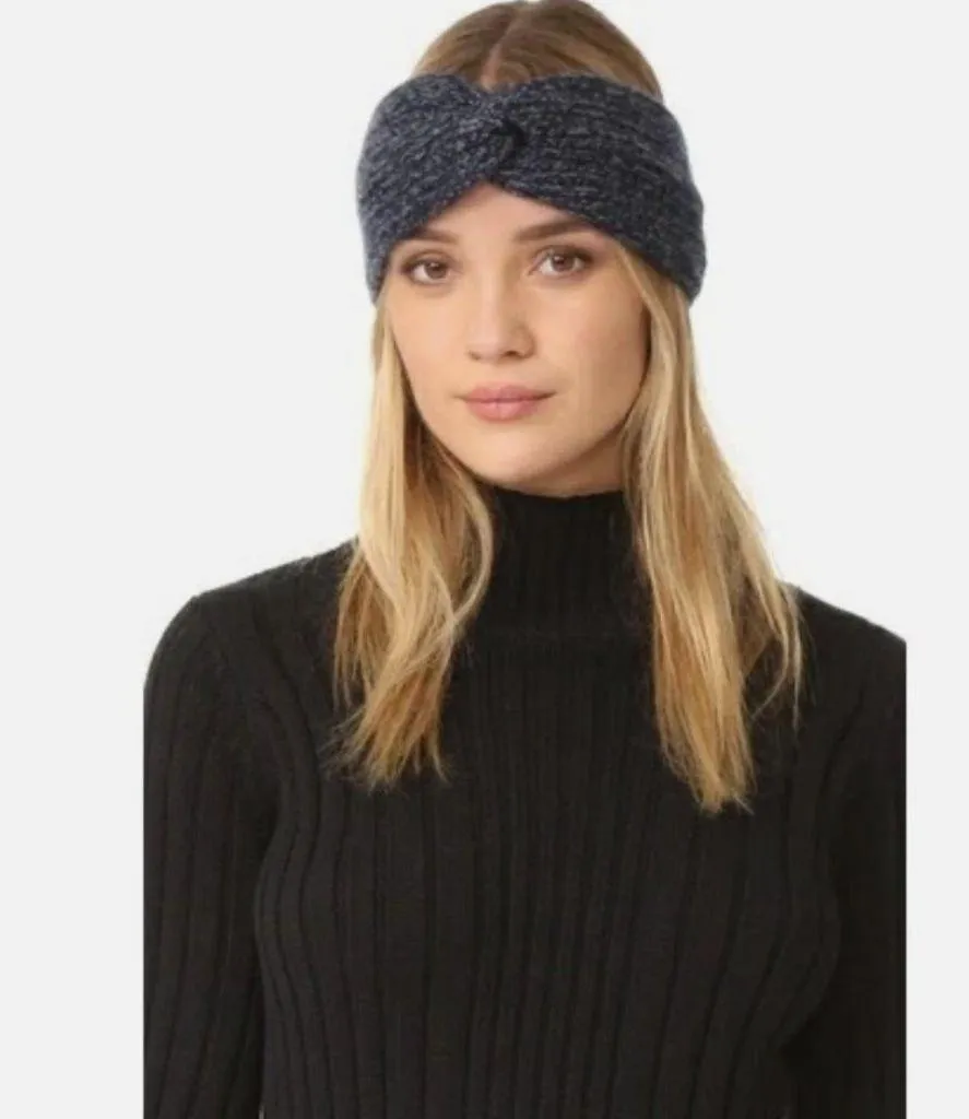 Rag & Bone Vibrant Orange Red Cashmere Headband - Image 4